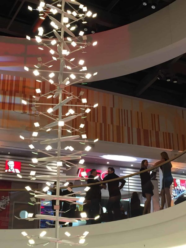 OLED lighting installation in Aquis Plaza