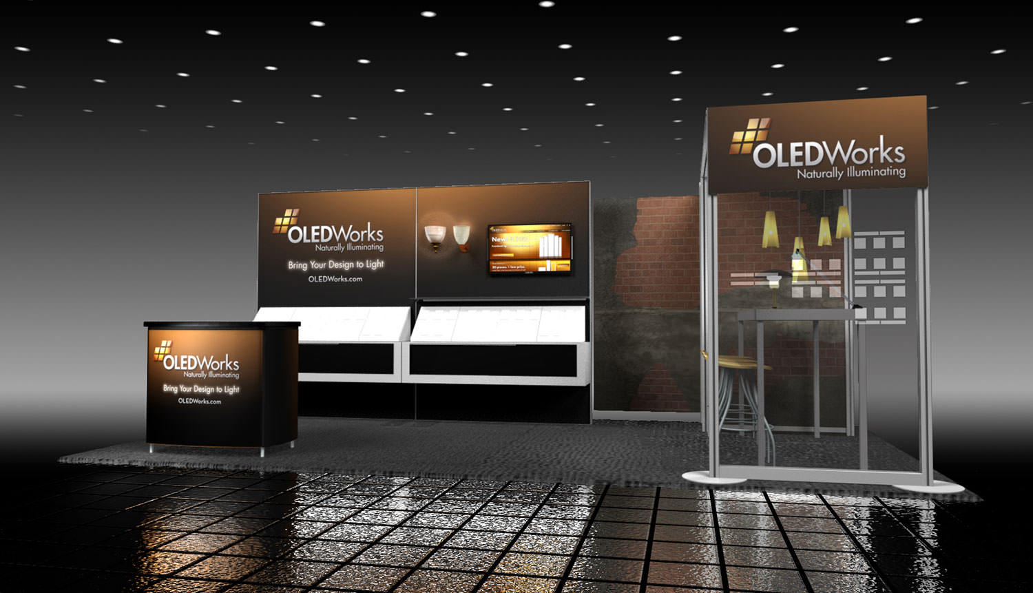 OLEDWorks booth at Lightfair 2016