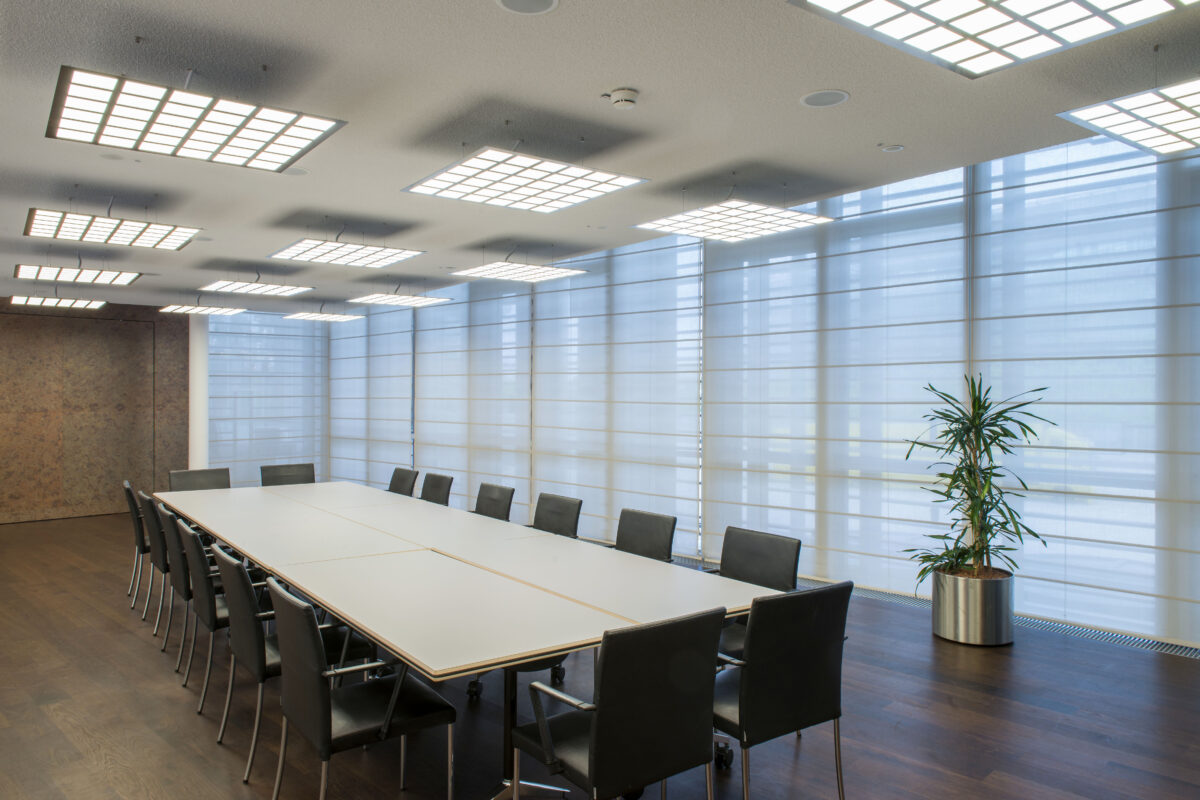 conference room at Audi Forum with OLED luminaires