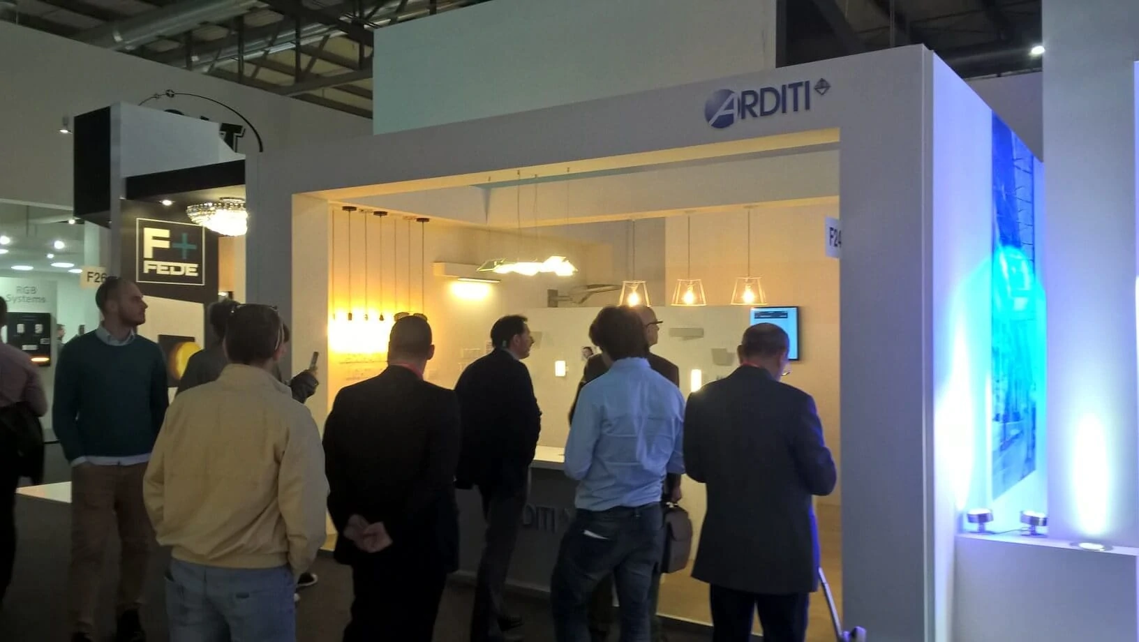 Arditi spa showed Lumiblade OLED panels at Euroluce
