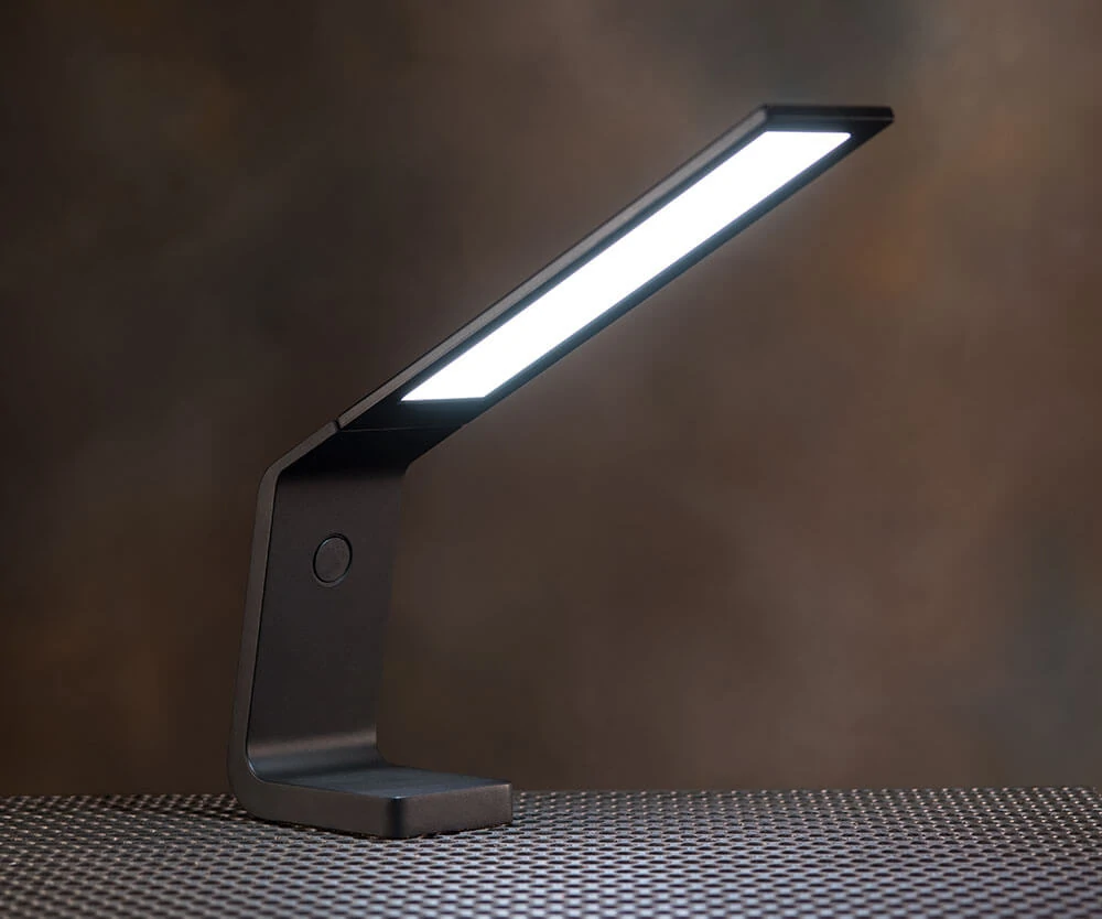 Ascend OLED desk lamp in black