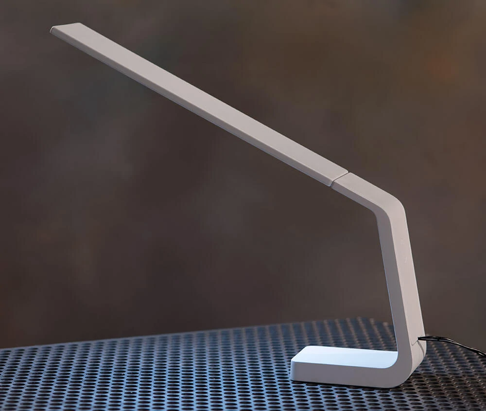 Ascend OLED desk lamp in white