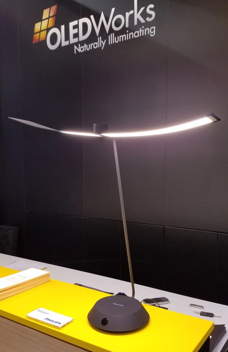 OLED desk lamp Moon by Philips