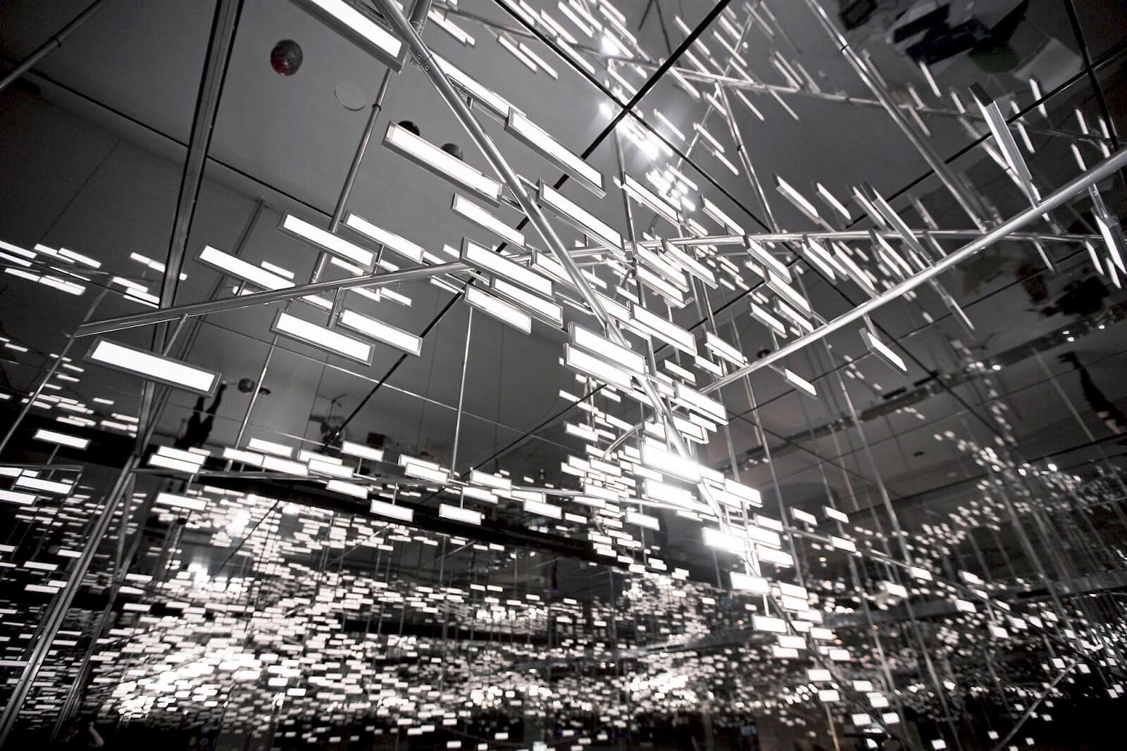 interactive OLED light and sound installation Light Cloud