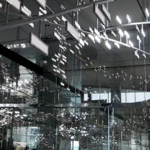 interactive OLED installation from Tamschick Media+Space and iart