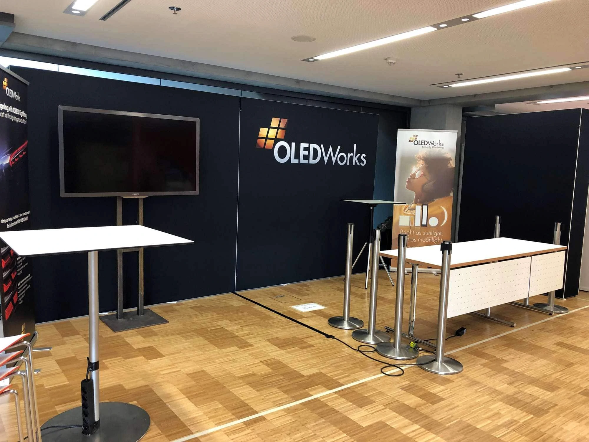 Finished OW Booth at ISAL 2019 | OLEDWorks