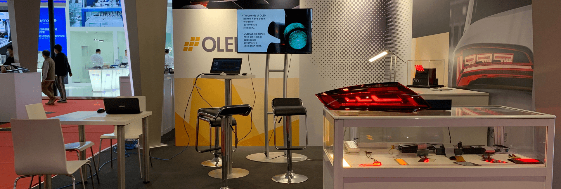 Automotive OLED Lighting Solutions Featured in the OLEDWorks Booth at the Largest Automotive Show in the World