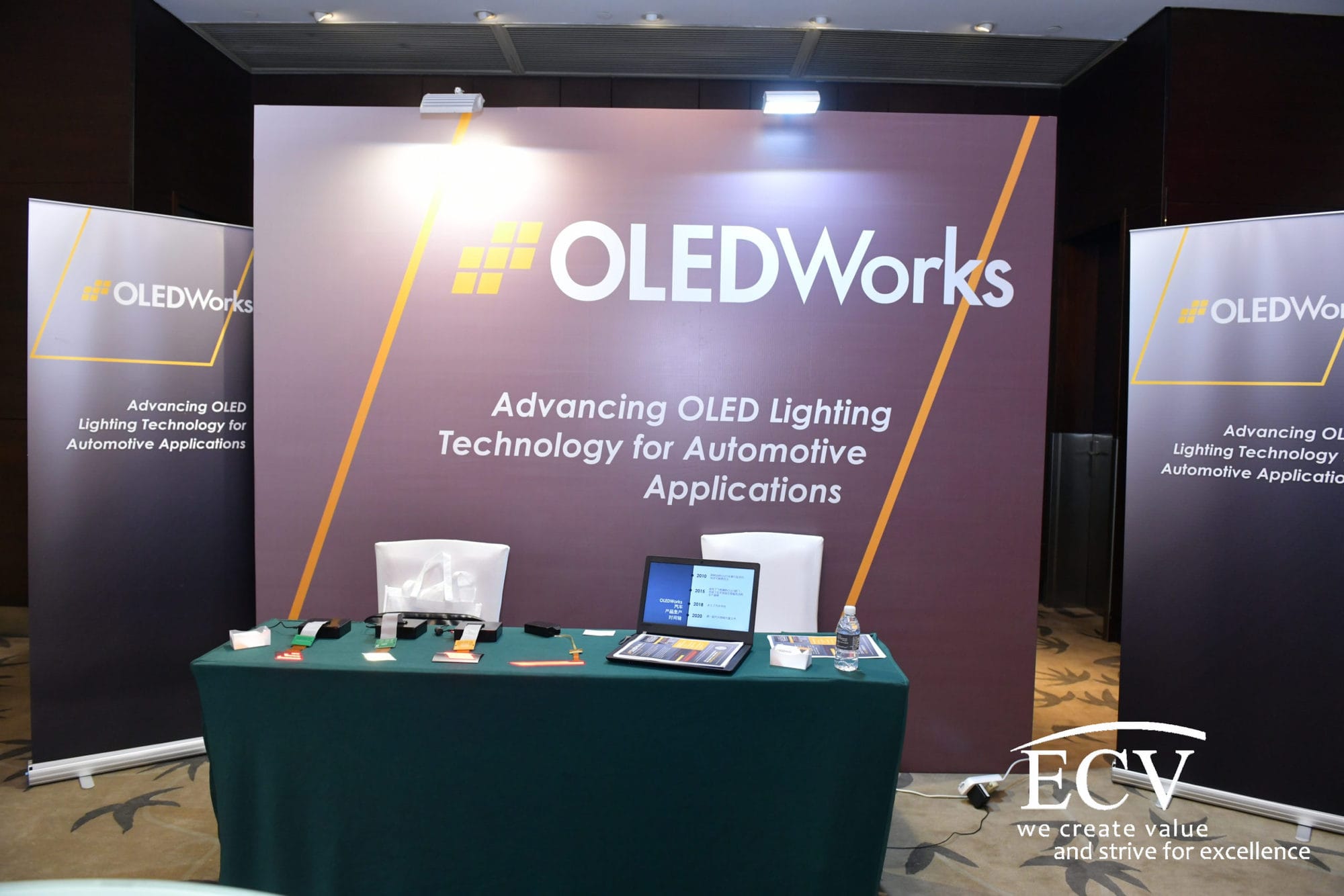 OLEDWorks booth at the China Automotive Lighting Innovation Summit