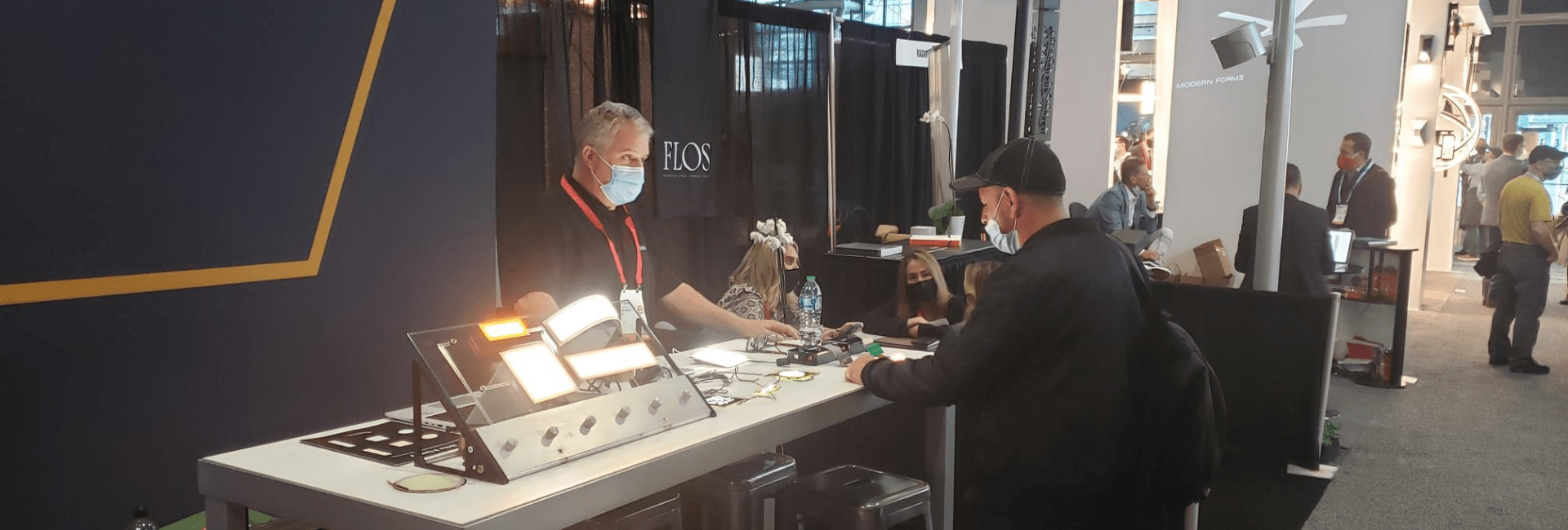 Lighting community reconnects at OLEDWorks booth at LightFair