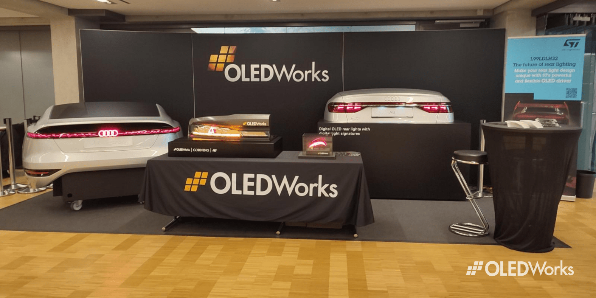 OLEDWorks booth at ISAL