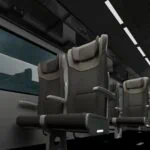 Rendering of OLED lighting in rail applications
