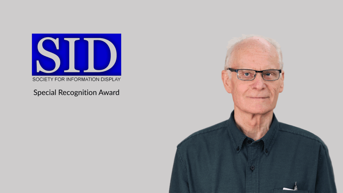 Dr. John Hamer, CIO OLEDWorks, Honored with 2025 Special Recognition Award by Society for Information Display